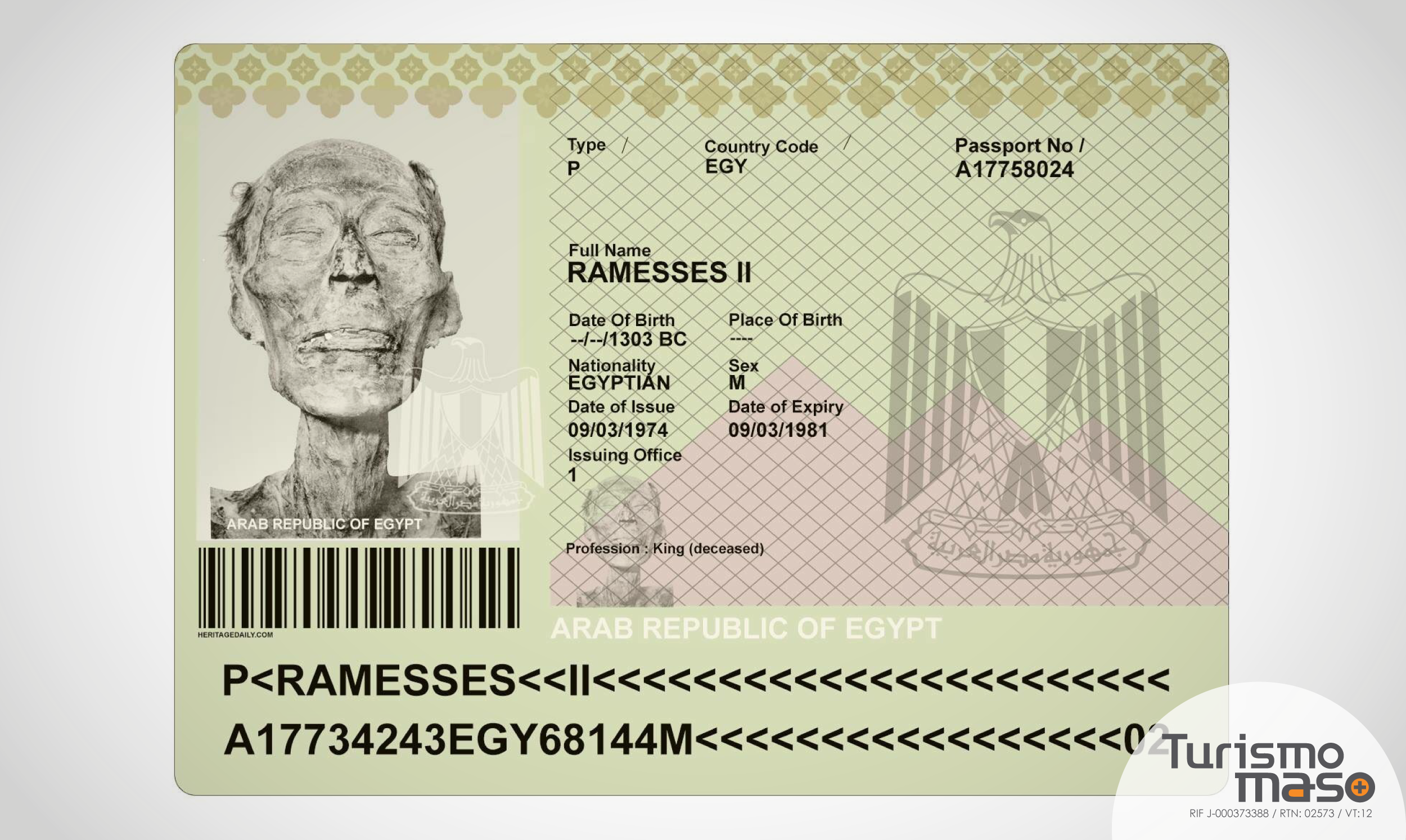 Pasaporte de Rameses